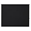 Boreas Corded Black Plain Blackout Roller Blind (W)180cm (L)180cm