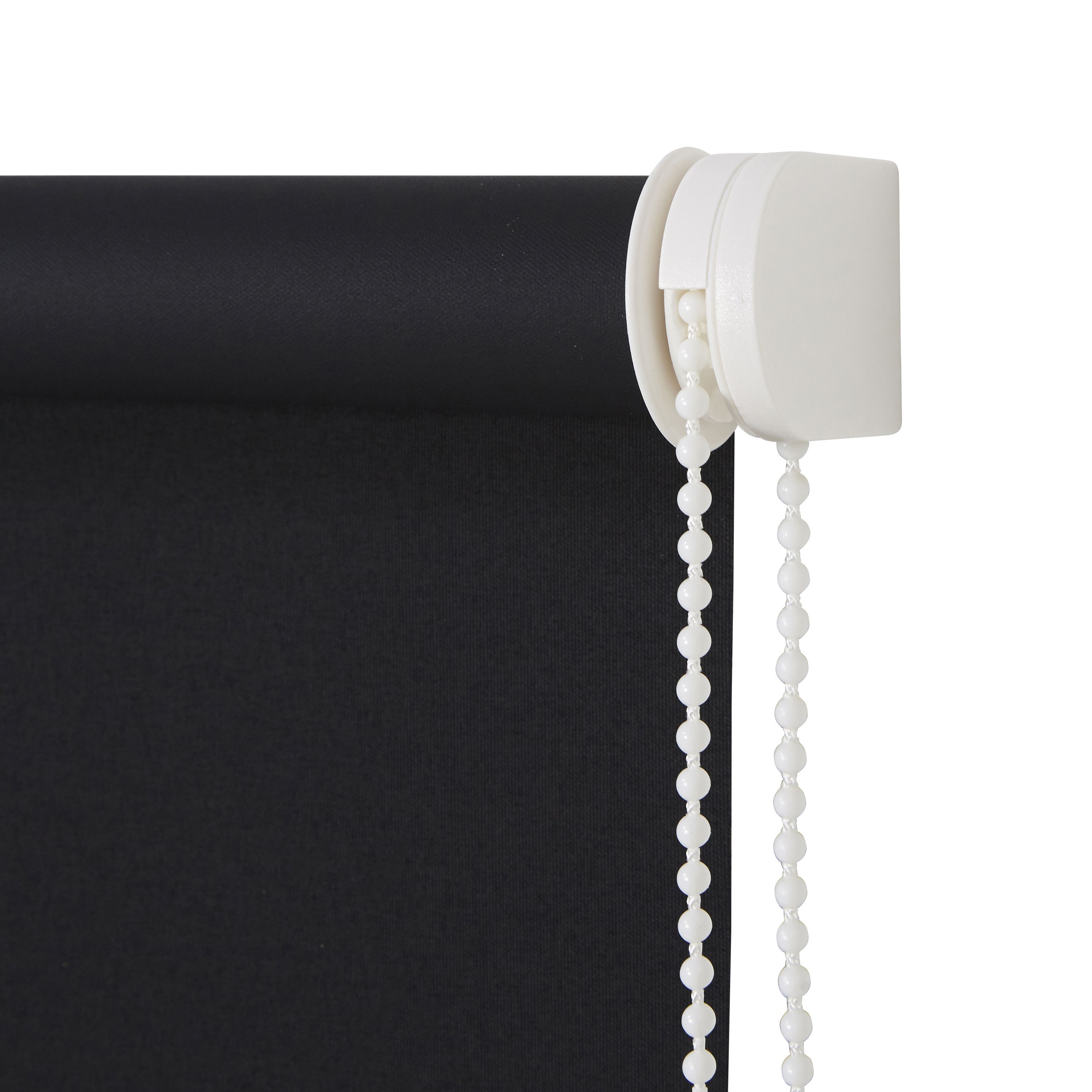 Boreas Corded Black Plain Blackout Roller Blind (W)180cm (L)180cm - 3