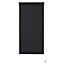 Boreas Corded Black Plain Blackout Roller Blind (W)60cm (L)180cm