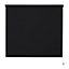 Boreas Corded Black Plain Blackout Roller Blind (W)90cm (L)180cm