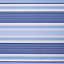 Boreas Corded Blue Striped Blackout Roller Blind (W)120cm (L)195cm