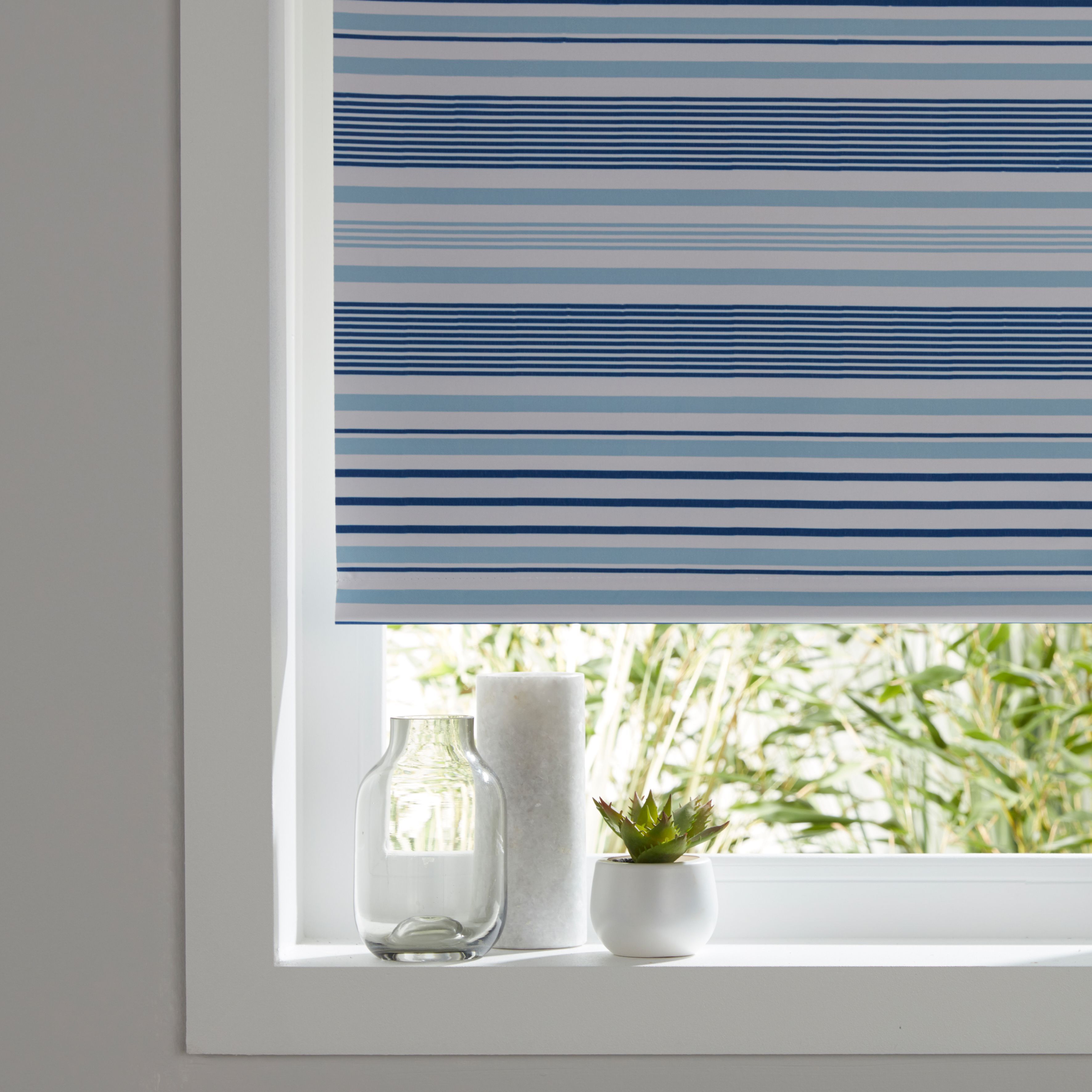 blue roller blind