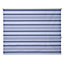 Boreas Corded Blue Striped Blackout Roller Blind (W)180cm (L)195cm