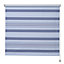 Boreas Corded Blue Striped Blackout Roller Blind (W)90cm (L)195cm