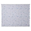 Boreas Corded Blue & white Triangle Blackout Roller Blind (W)180cm (L)195cm