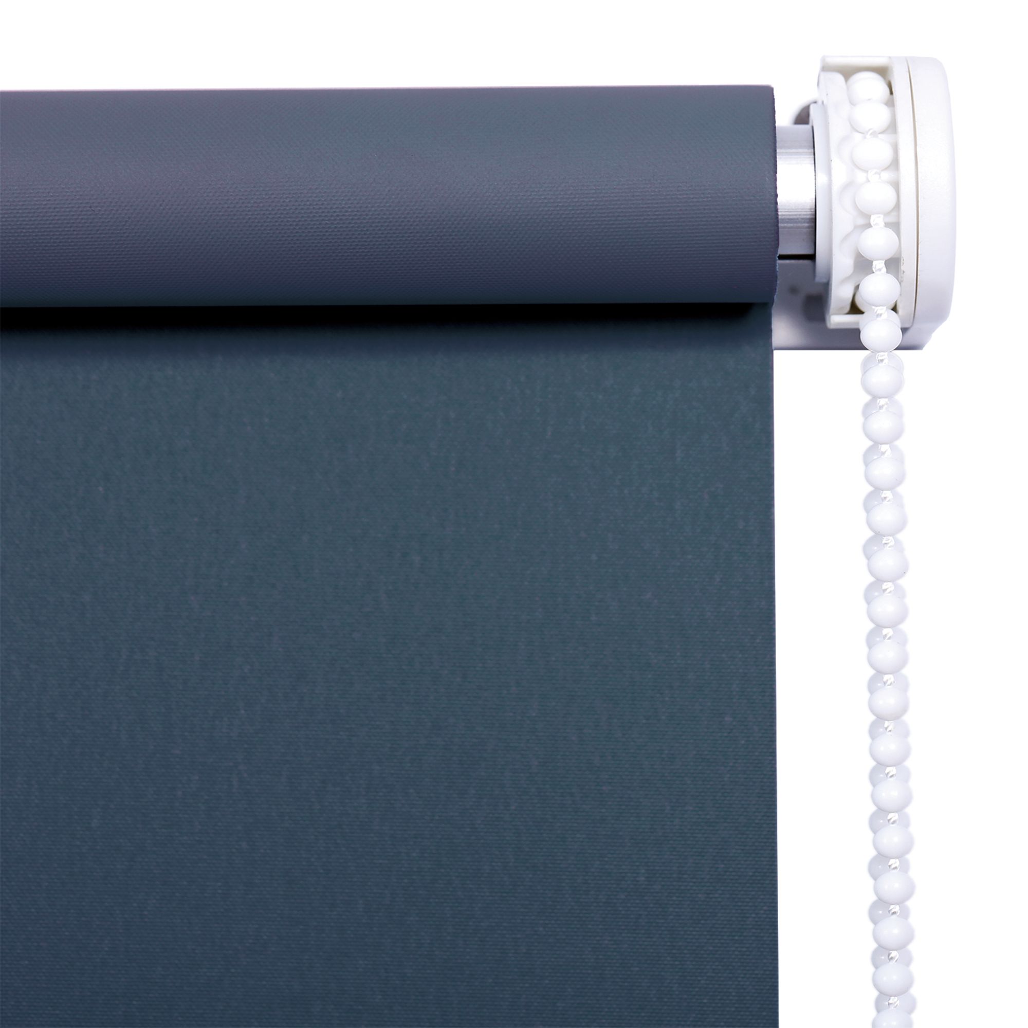 Boreas Corded Dark blue Plain Blackout Roller Blind (W)90cm (L)180cm