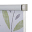 Boreas Corded Green & white Floral Blackout Roller Blind (W)90cm (L)195cm