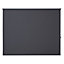 Boreas Corded Grey Plain Blackout Roller Blind (W)180cm (L)180cm