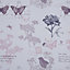 Boreas Corded Ivory & pink Butterflies Blackout Roller Blind (W)180cm (L)195cm