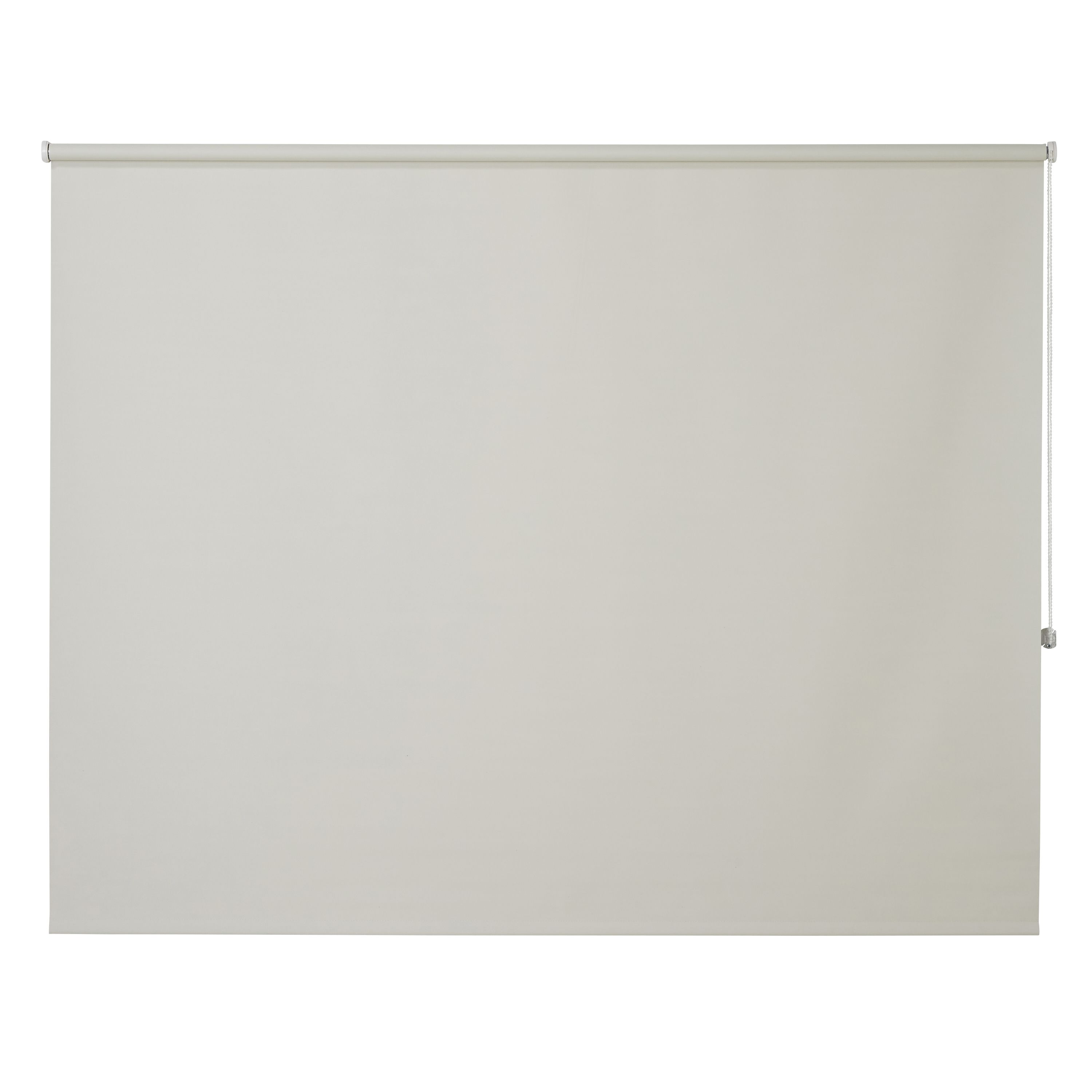 Boreas Corded Ivory Plain Blackout Roller Blind (W)180cm (L)180cm