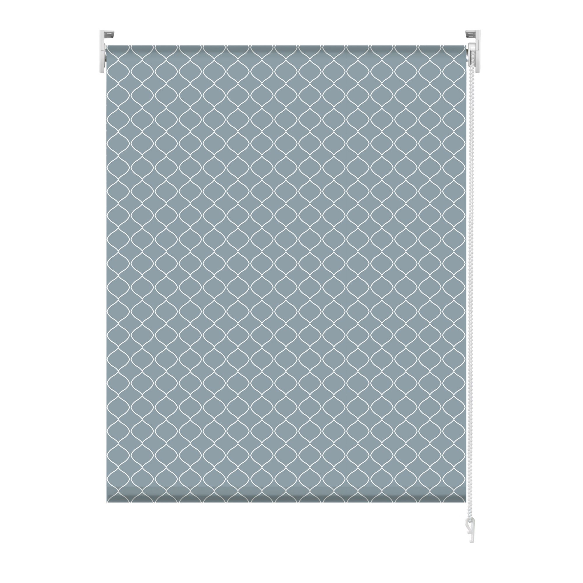 Boreas Corded Light blue Diamond Blackout Roller Blind (W)120cm (L)180cm - 3