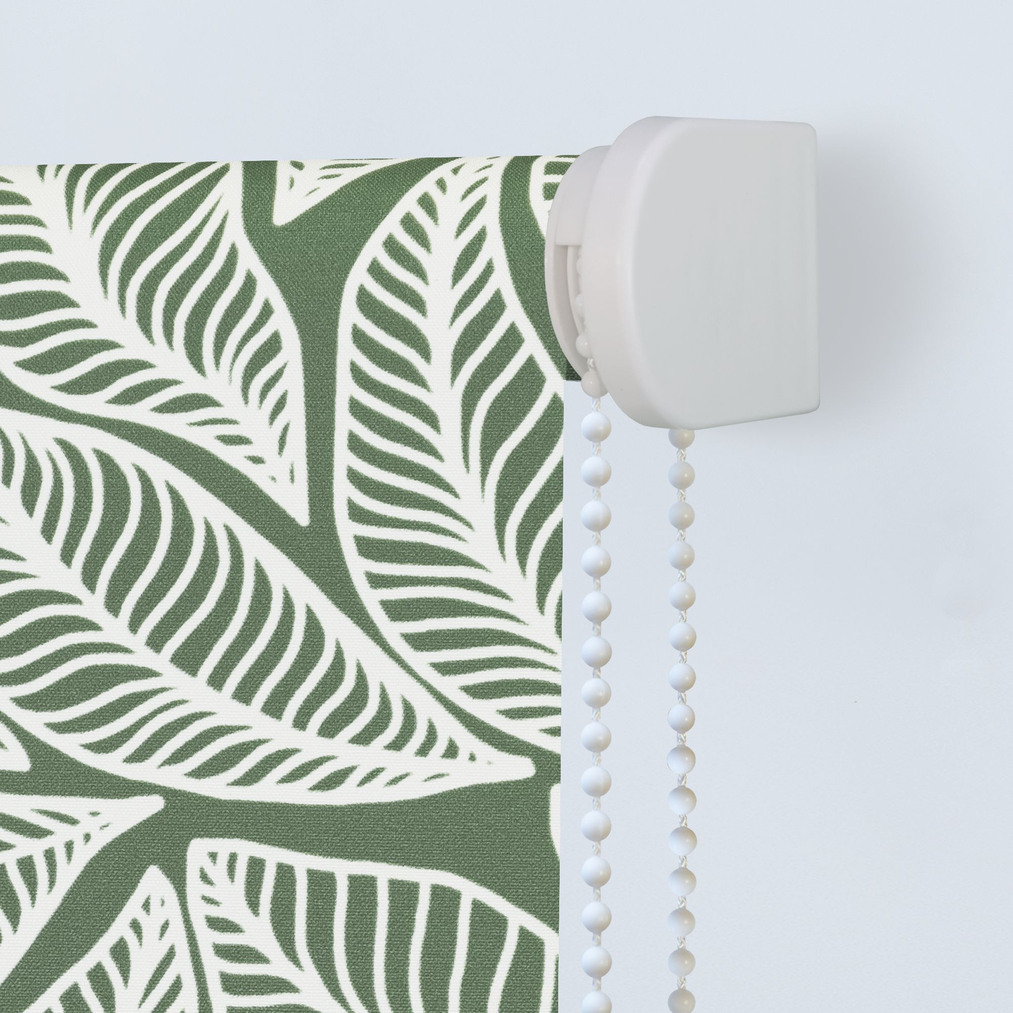 Boreas Corded Light green Leaves Blackout Roller Blind (W)180cm (L)180cm - 5