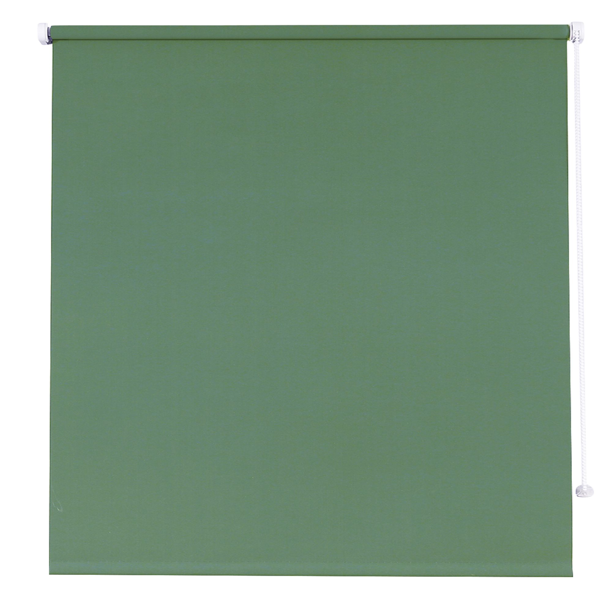 Boreas Corded Light green Plain Blackout Roller Blind (W)120cm (L)180cm