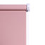 Boreas Corded Pink Plain Blackout Roller Blind (W)120cm (L)180cm