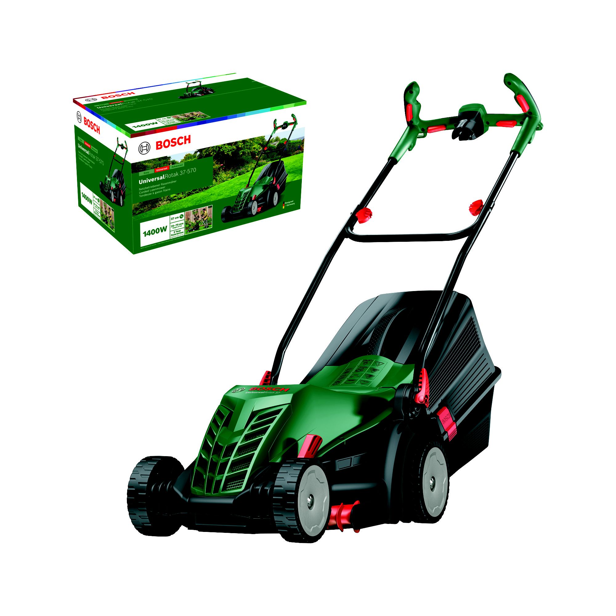 1400W Corded Rotary Lawnmower UniversalRotak 37 570