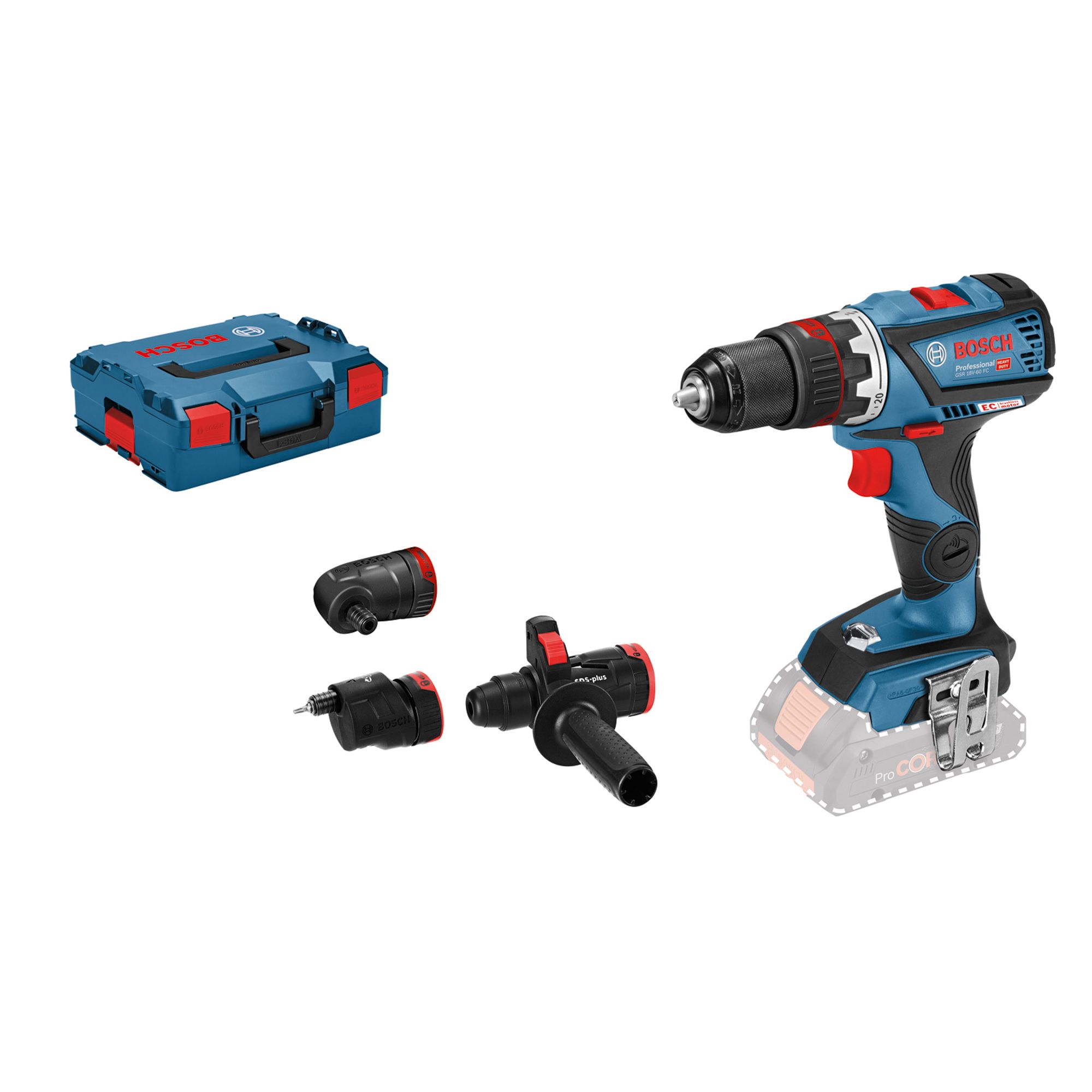 Bosch 18V Coolpack Cordless Drill driver GSR 18V-60 FC - Bare unit