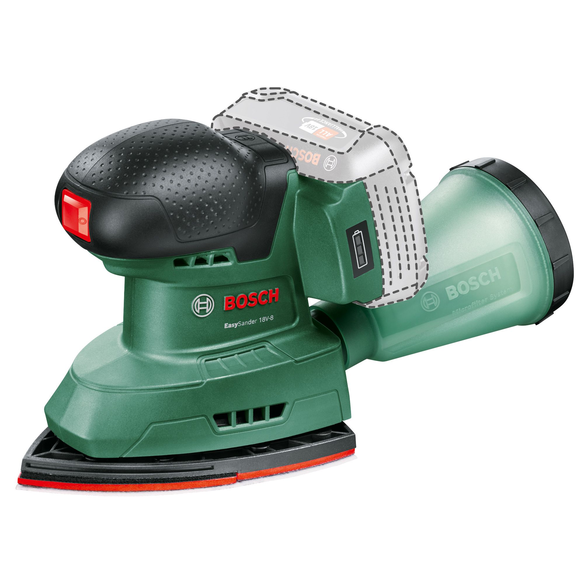 Bosch 18V Cordless Delta sander (Bare Tool) - EasySander 18V-8