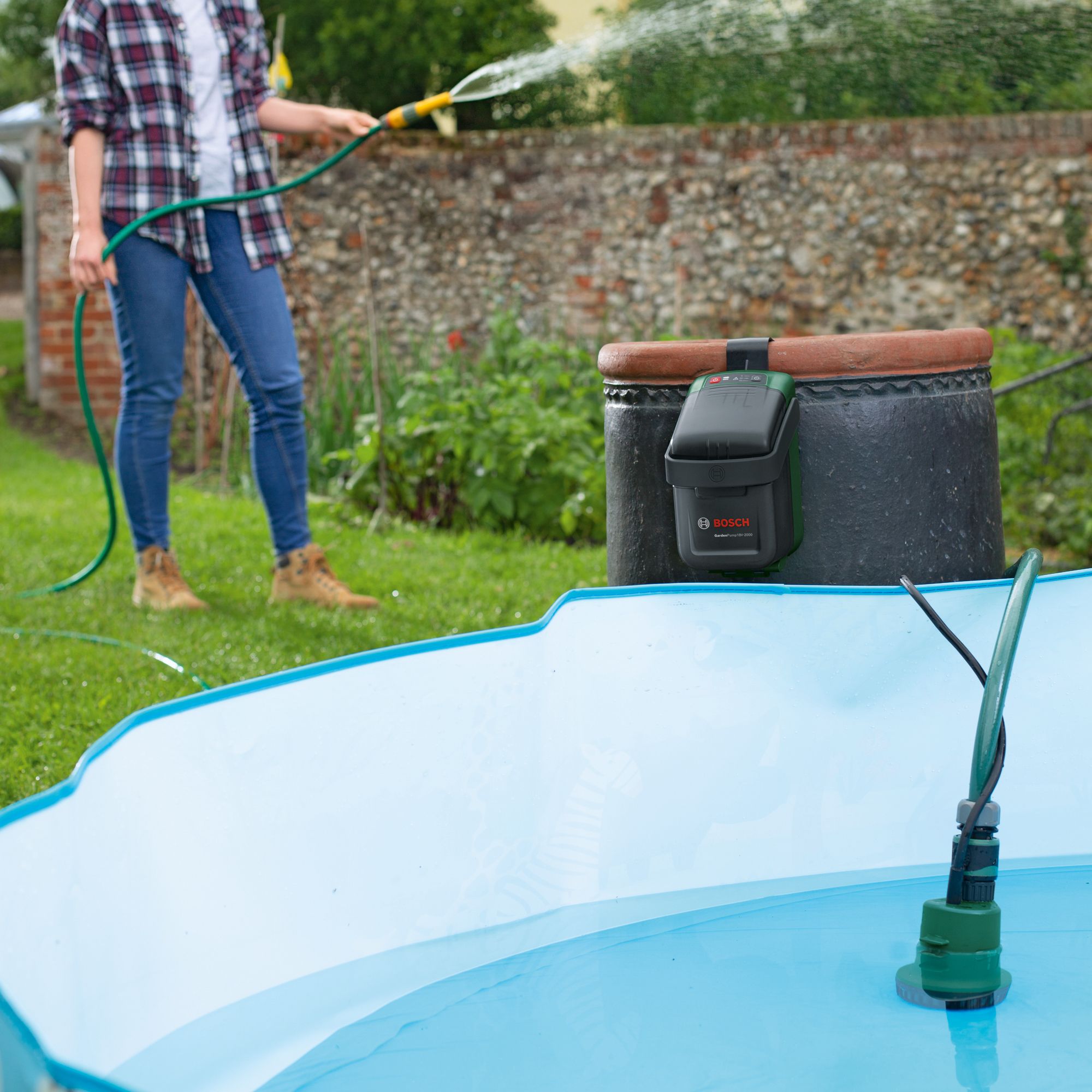 Bosch 18V Cordless Water butt Pump DIY at B Q