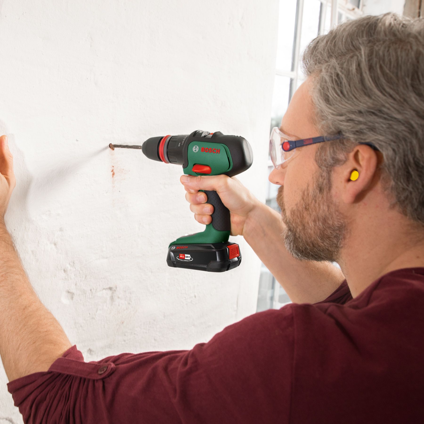 Bosch 18V Li-ion Cordless Combi drill (1 x 2.5Ah) - AdvancedImpact 18