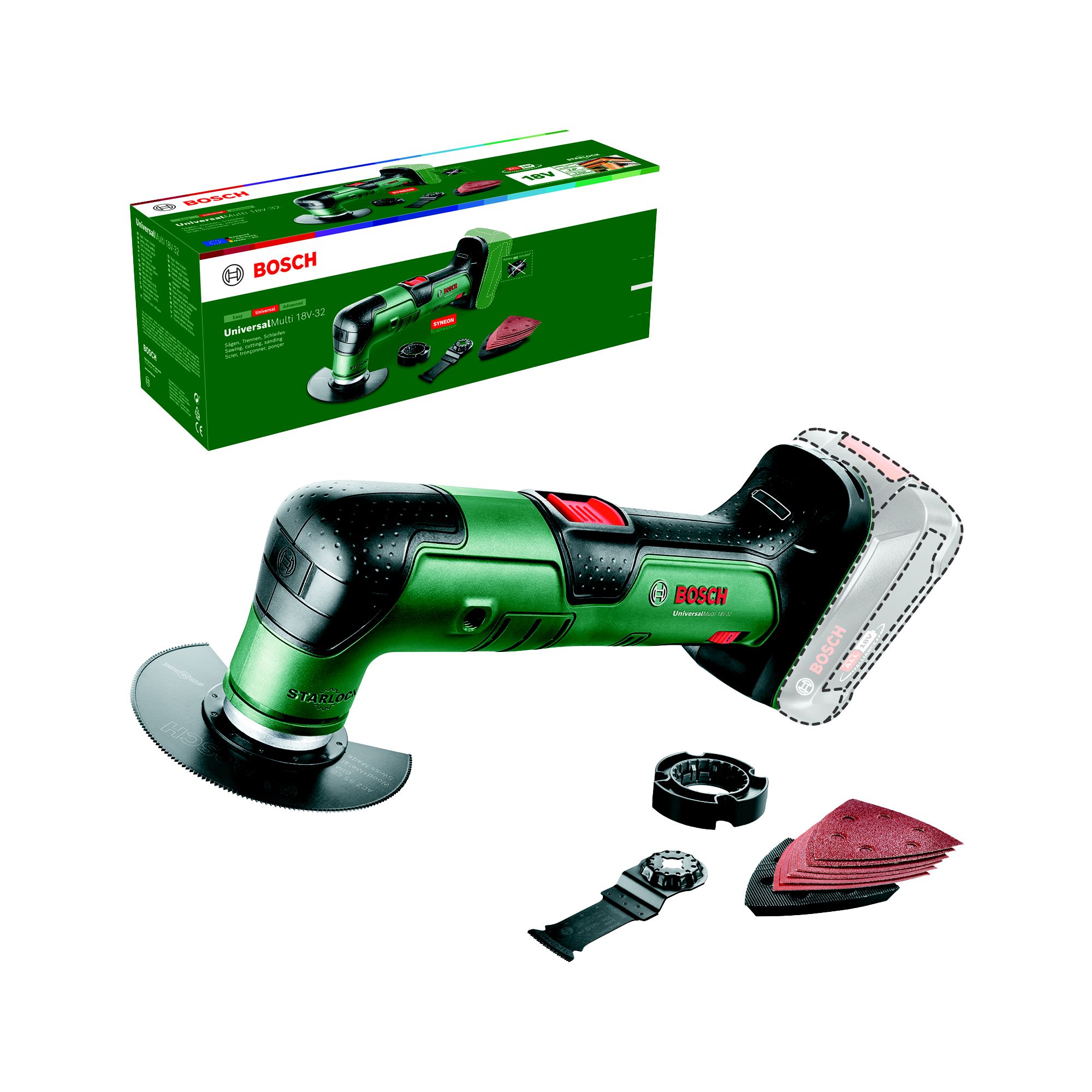 Bosch 18V Power for all Cordless Multi tool Bare Tool UniversalMulti 18V 32 DIY at B Q
