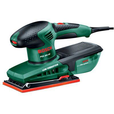 Bosch 250W Corded Random orbit sander PSS 250 AE DIY at B Q