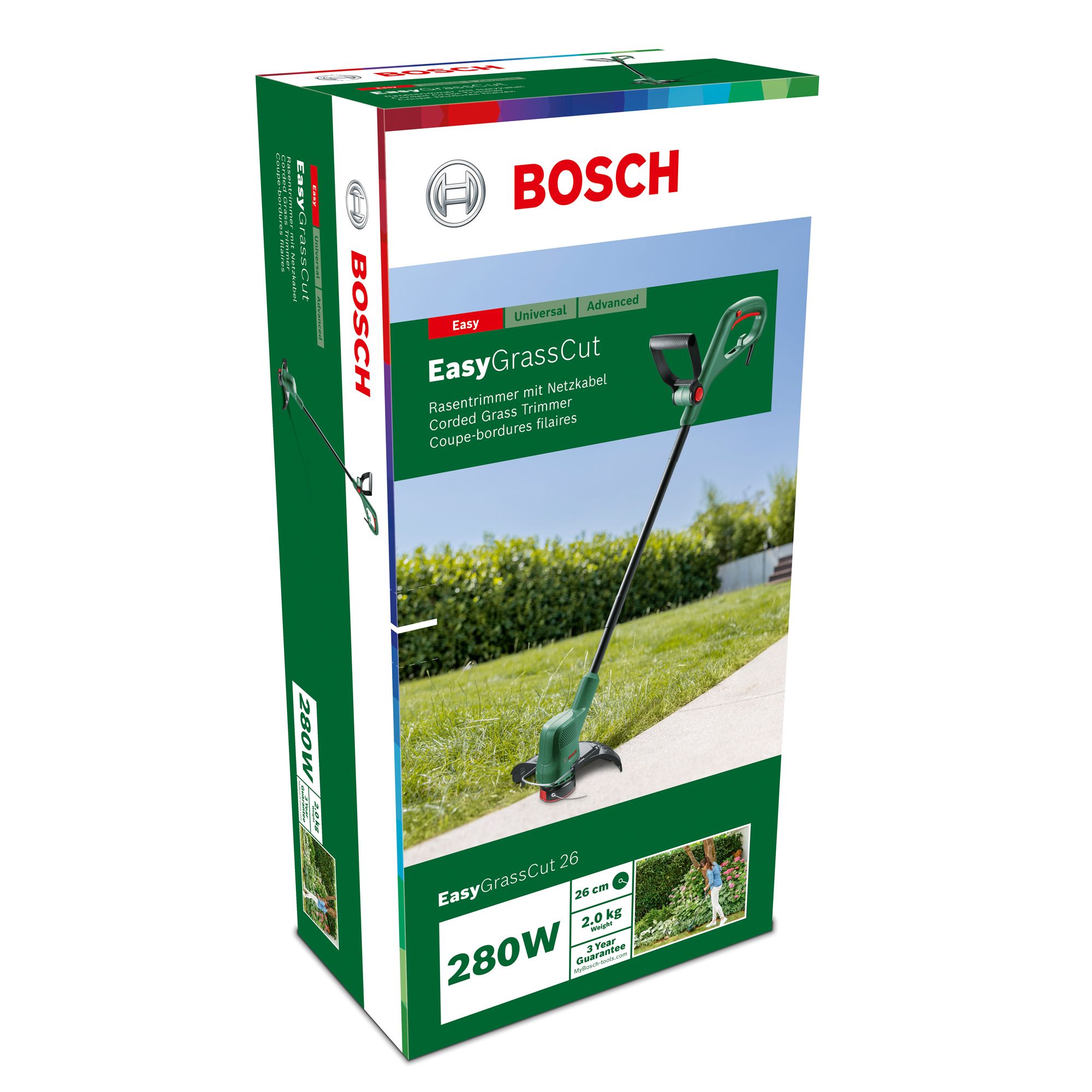 Bosch 280W Corded 26cm Grass trimmer - EasyGrassCut 26