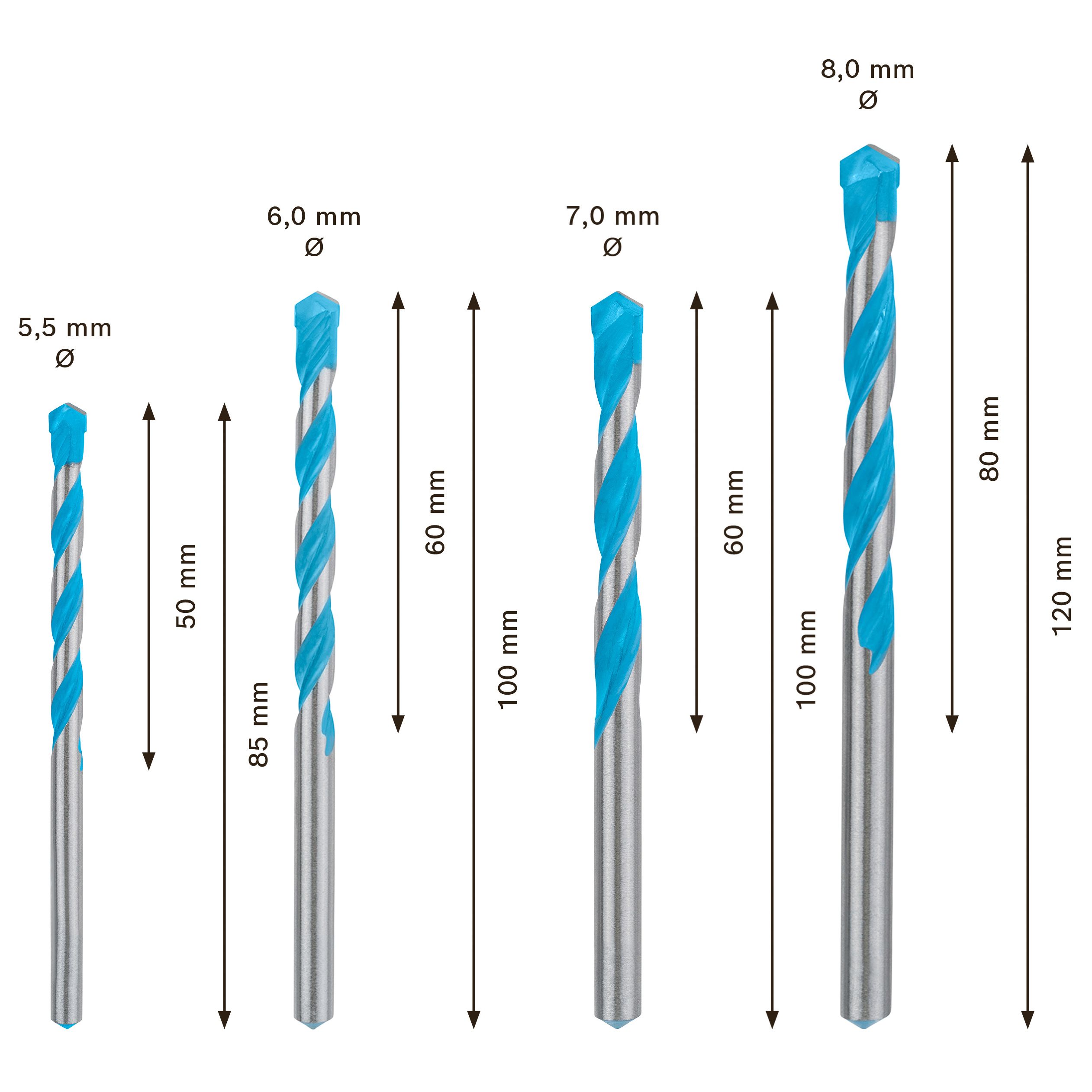 Bosch multi discount drill bit set