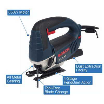 Bosch 650W 240V Corded Jigsaw GST75BE