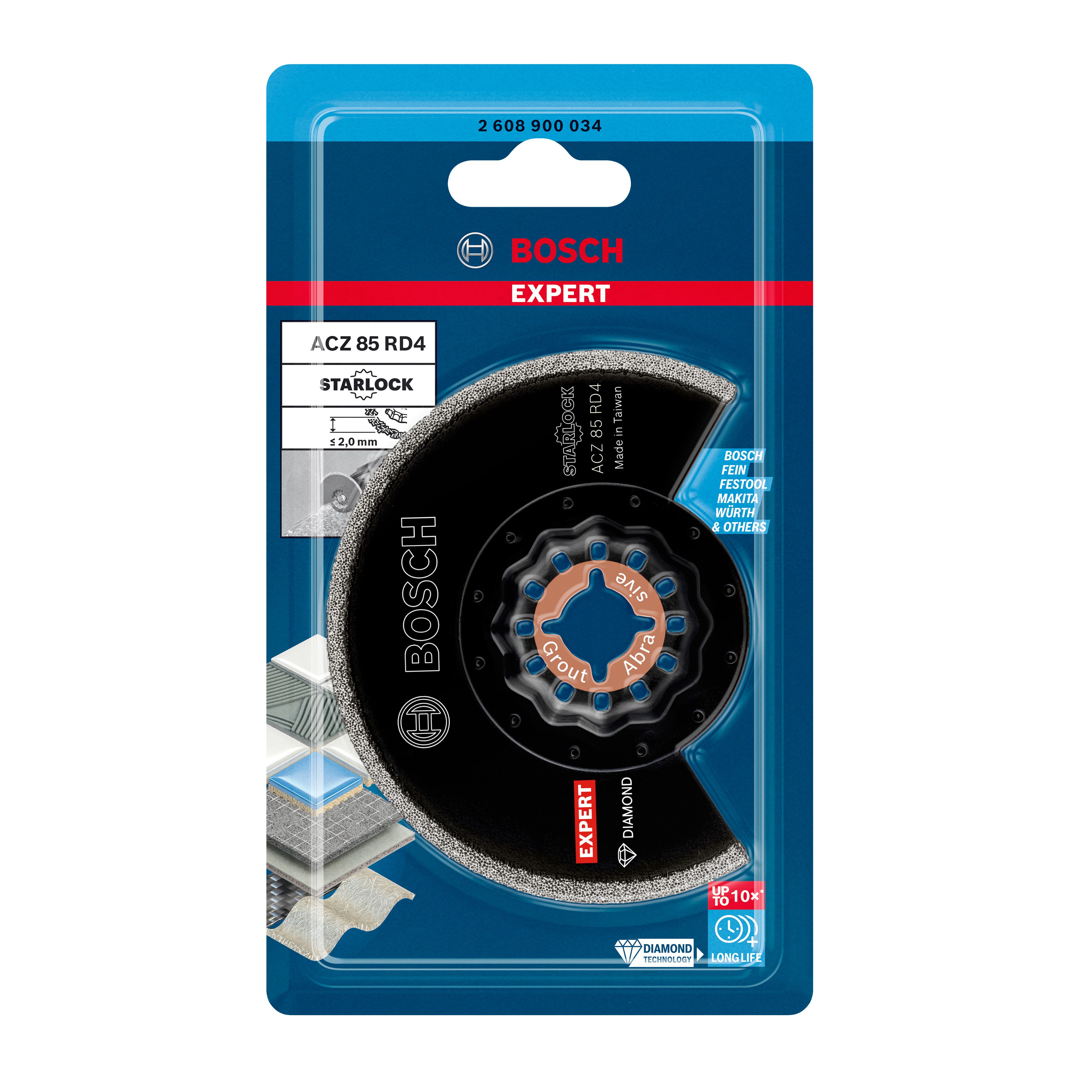 Bosch 85mm Diamond Grout removal blade - ACZ 85 RD