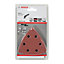 Bosch Abrasives Mixed grit Unpunched Sanding sheet set (L)20mm (W)111mm, Set of 10