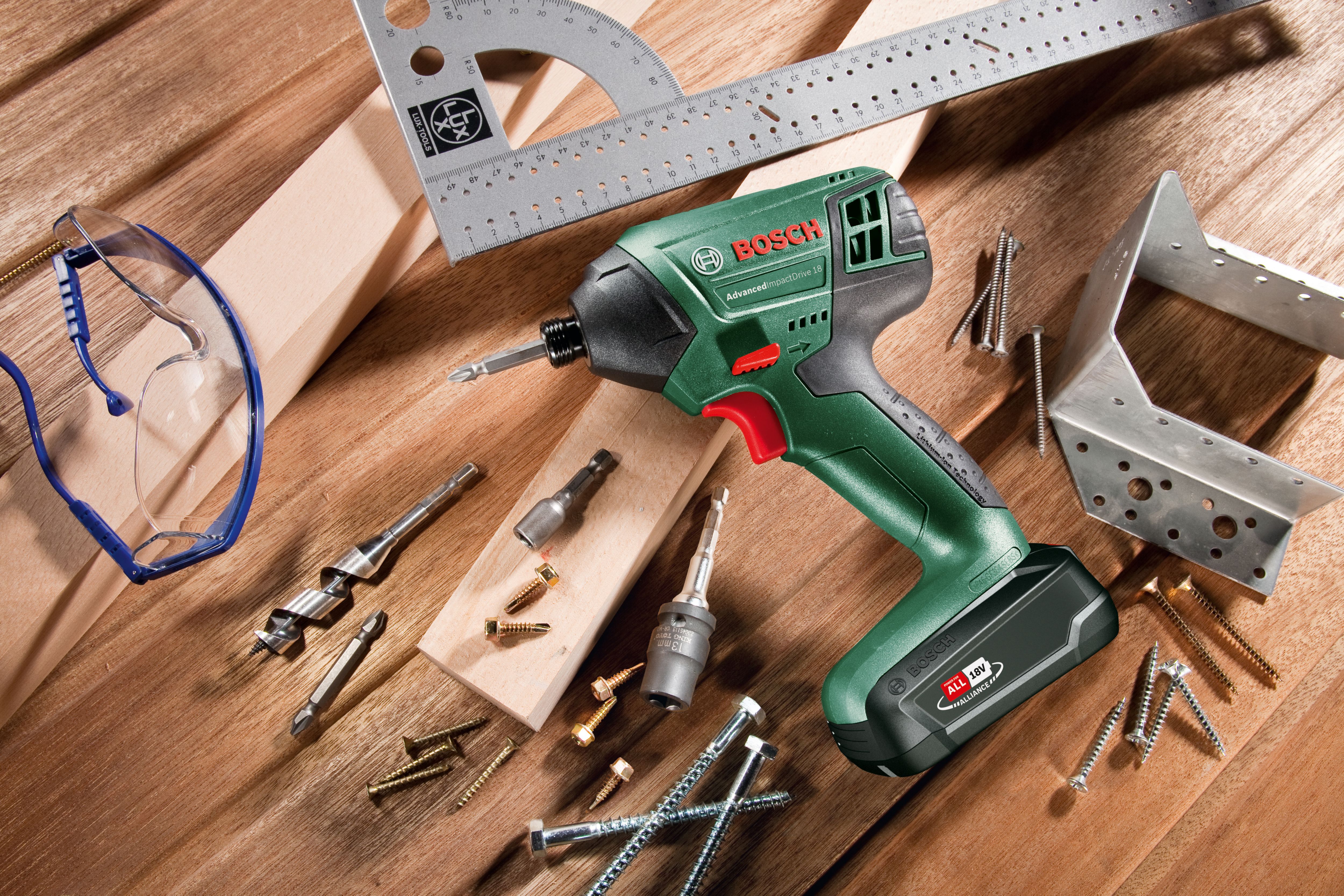 Bosch Advanced 18V Li ion Brushed Cordless Impact driver 1 x 1.5Ah