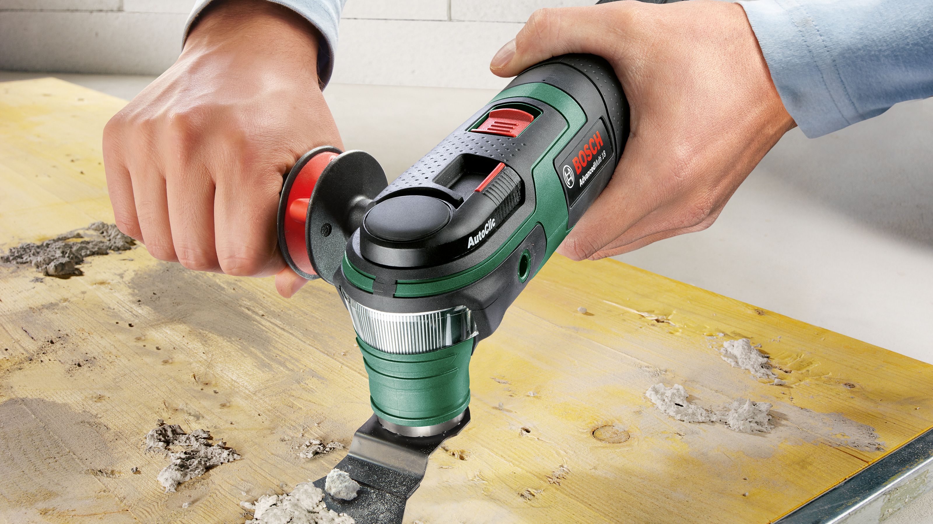 Bosch Advanced 18V Li ion Brushed Cordless Multi tool DIY at B Q