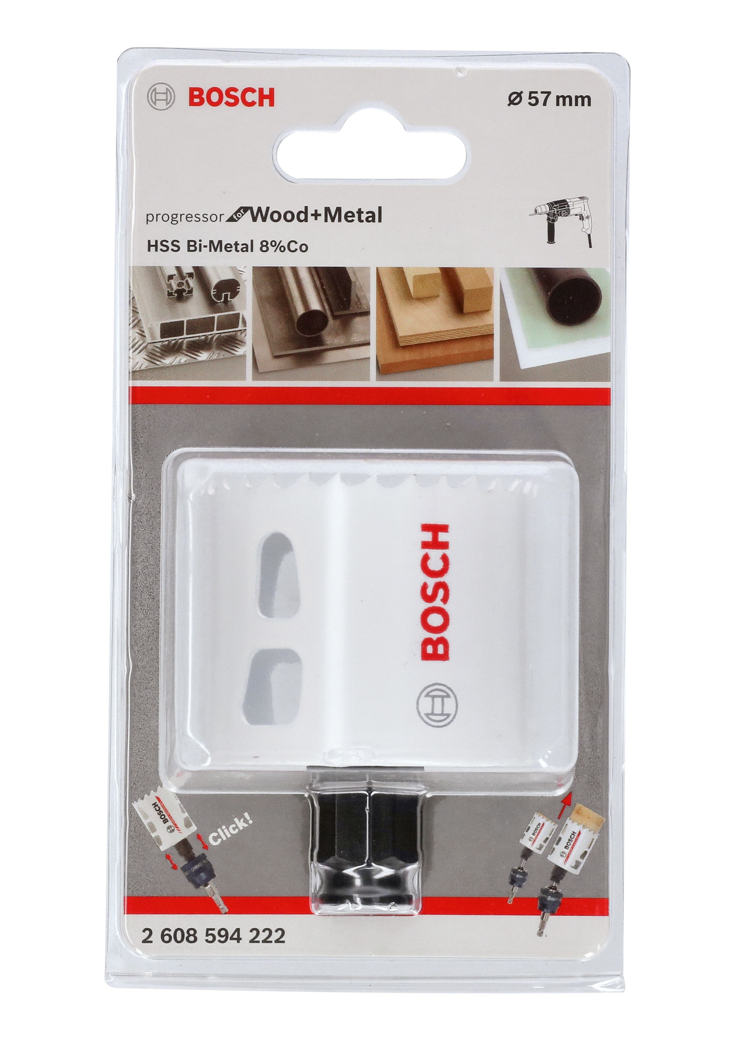 Bosch Cobalt alloy & high-speed steel Holesaw (Dia)57mm