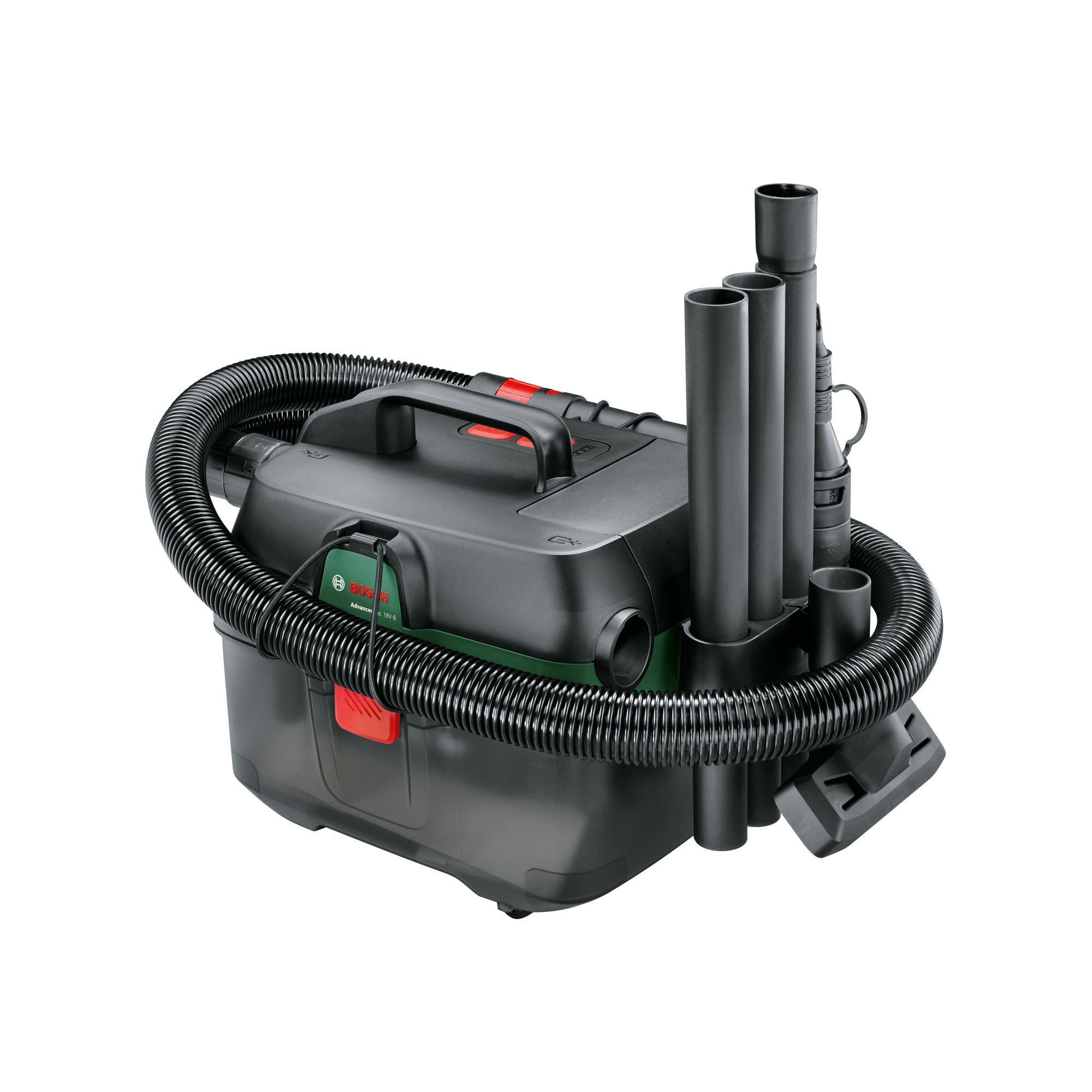 Bosch VAC120N Aspiratore Manuale 12V Max | Solo Utensile, Leggero E Portatile Con Filtro E Ugello | Per Cantiere E Auto