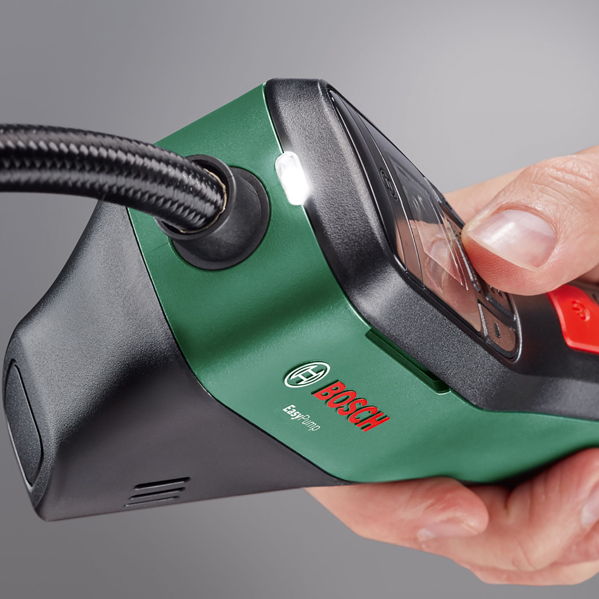 Bosch Cordless Backlit LED display Tyre inflator
