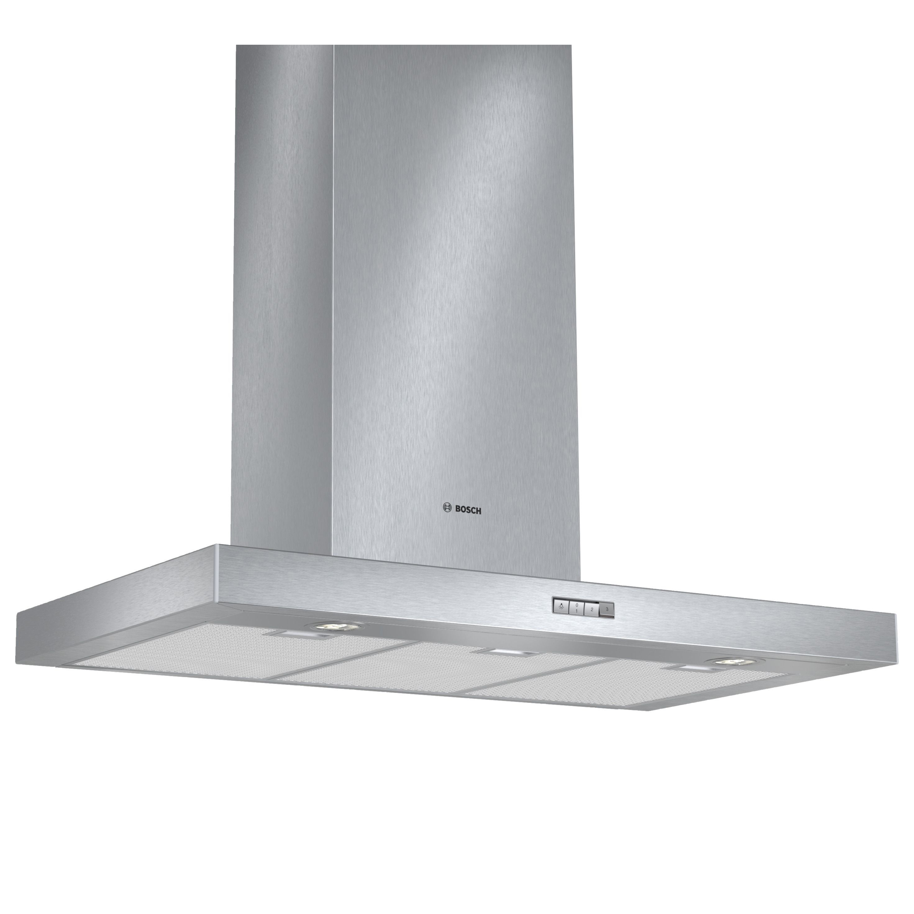 Bosch DWB094W50B Stainless steel Chimney Cooker hood, (W)90cm