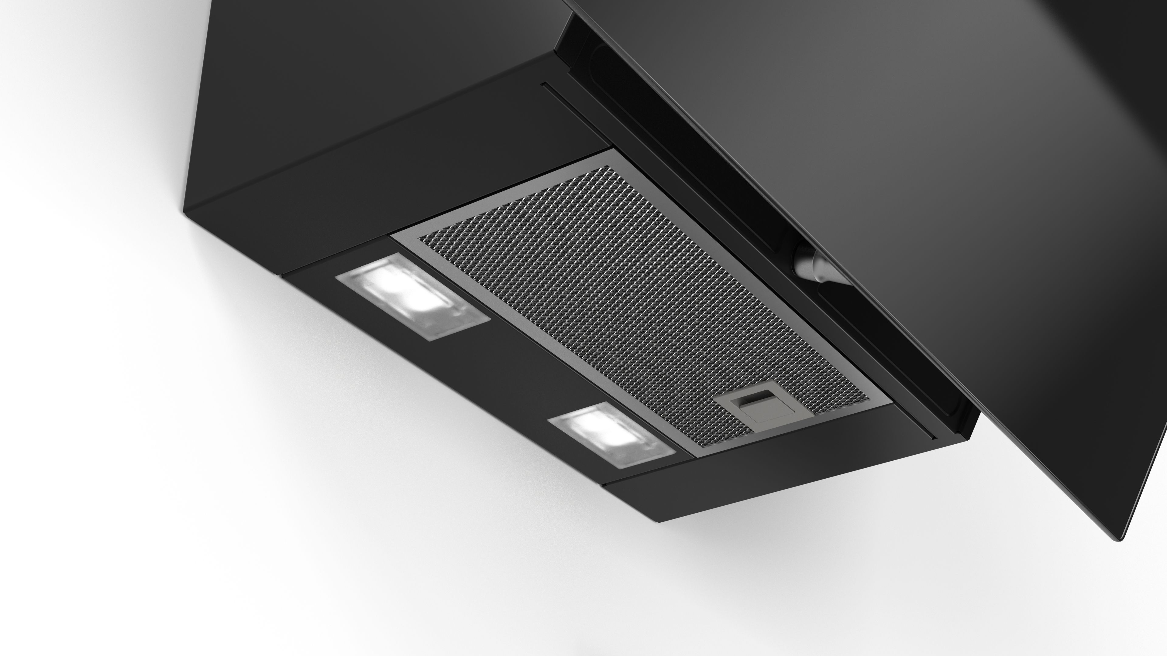 Bosch DWK67EM60B Glass Angled Cooker hood (W)60cm - Black