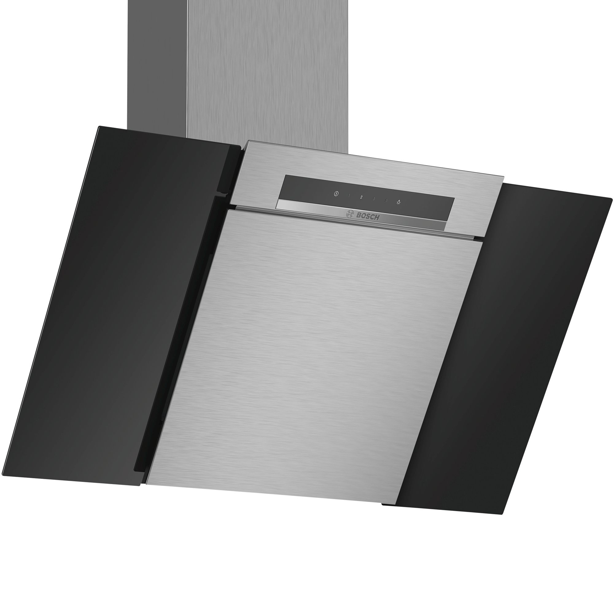 Bosch DWK87BM60B Black Stainless steel Chimney Cooker hood, (W)80cm