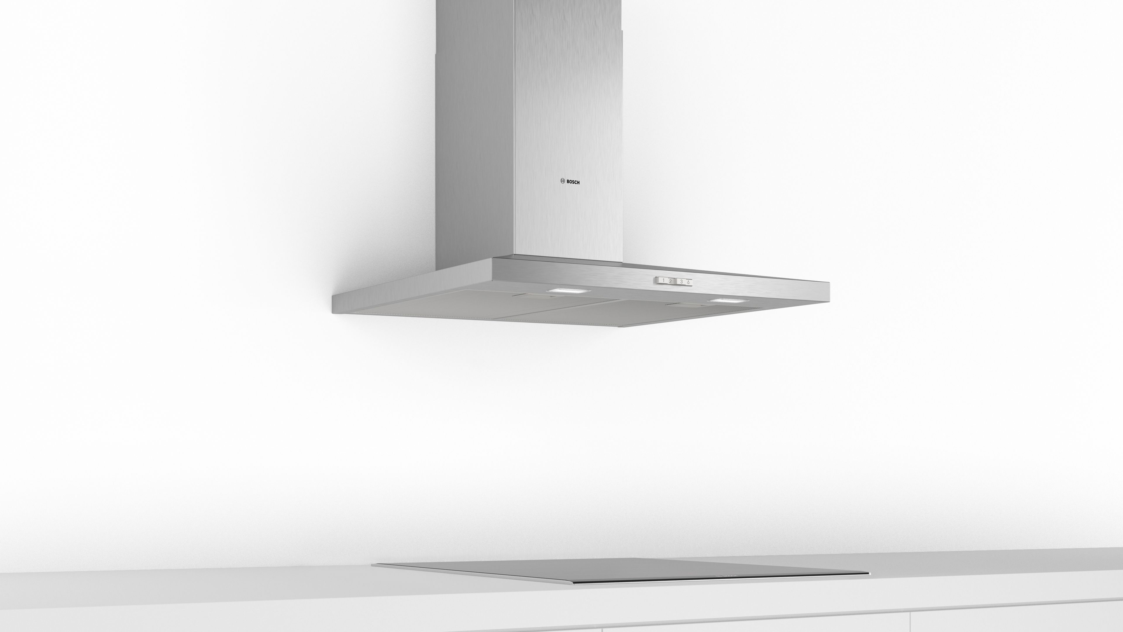 Bosch DWQ64BC50B Stainless steel Slim pyramid Cooker hood, (W)60cm