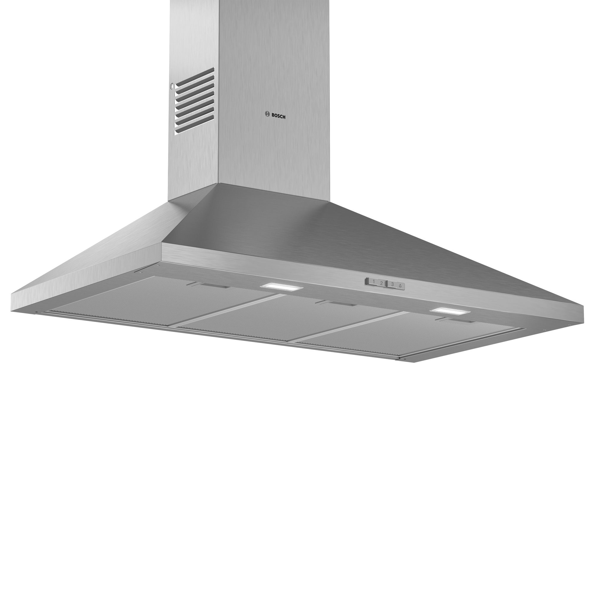 Bosch DWQ94BC50B Stainless steel Slim pyramid Cooker hood, (W)90cm