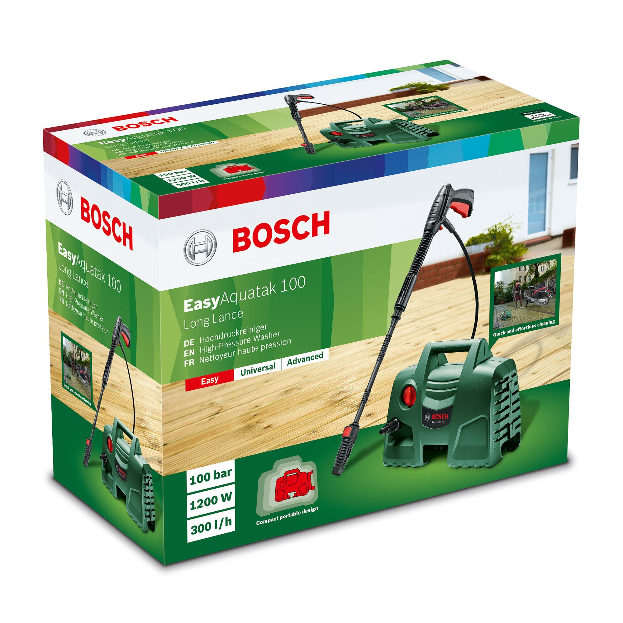 Vendita Bosch Easy Aquatak 100 Long Lance Idropulitrice compatta