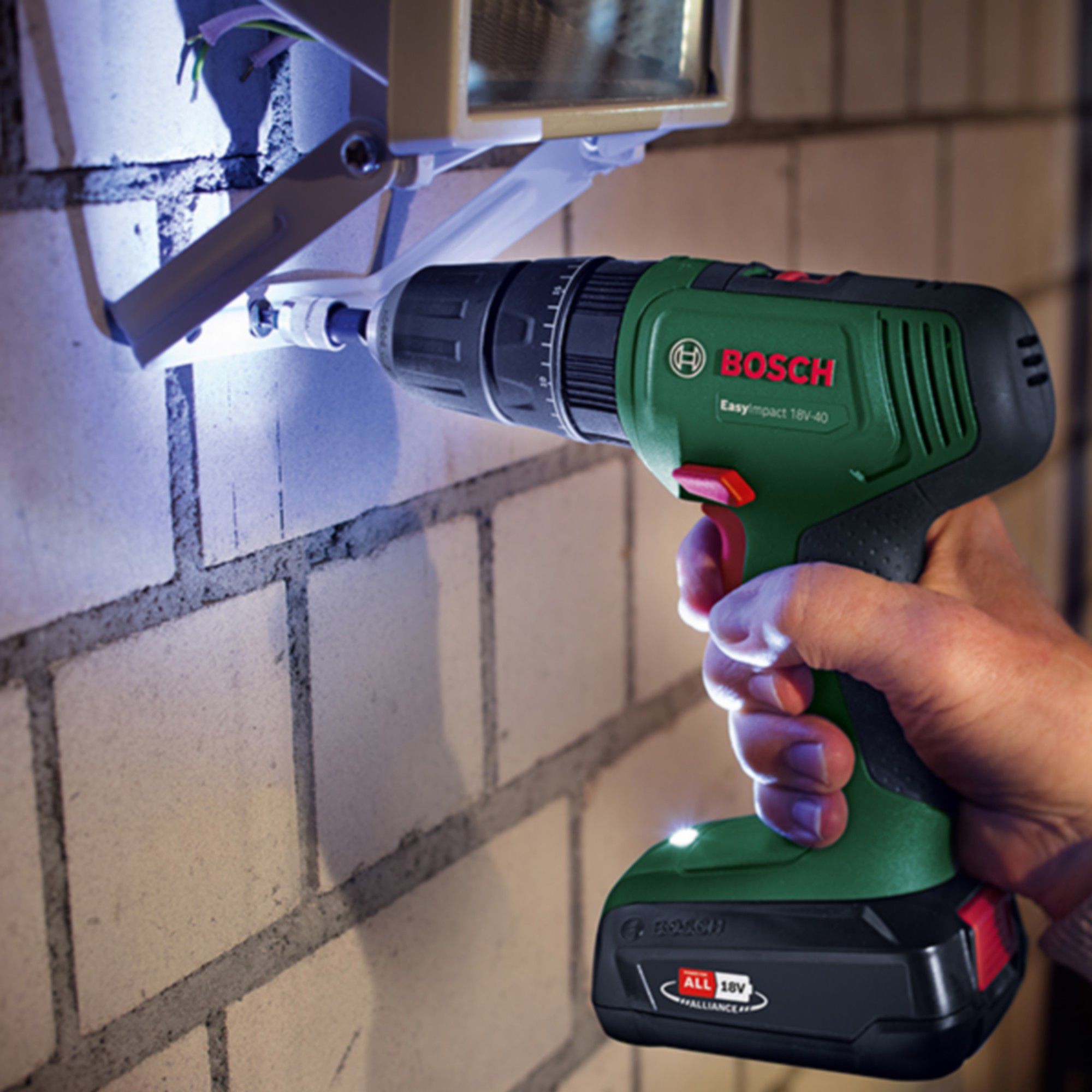 Bosch EasyImpact 18V Li-ion Cordless Combi drill (Bare Tool) - 18V-40