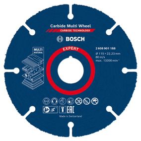 Bosch Expert Carbide Cutting disc 115mm x 1mm x 22.23mm