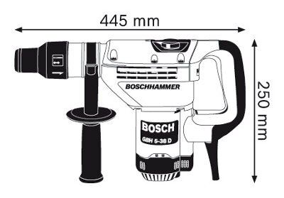 Bosch GBH 230V 1050W Corded SDS Max drill GBH5-38