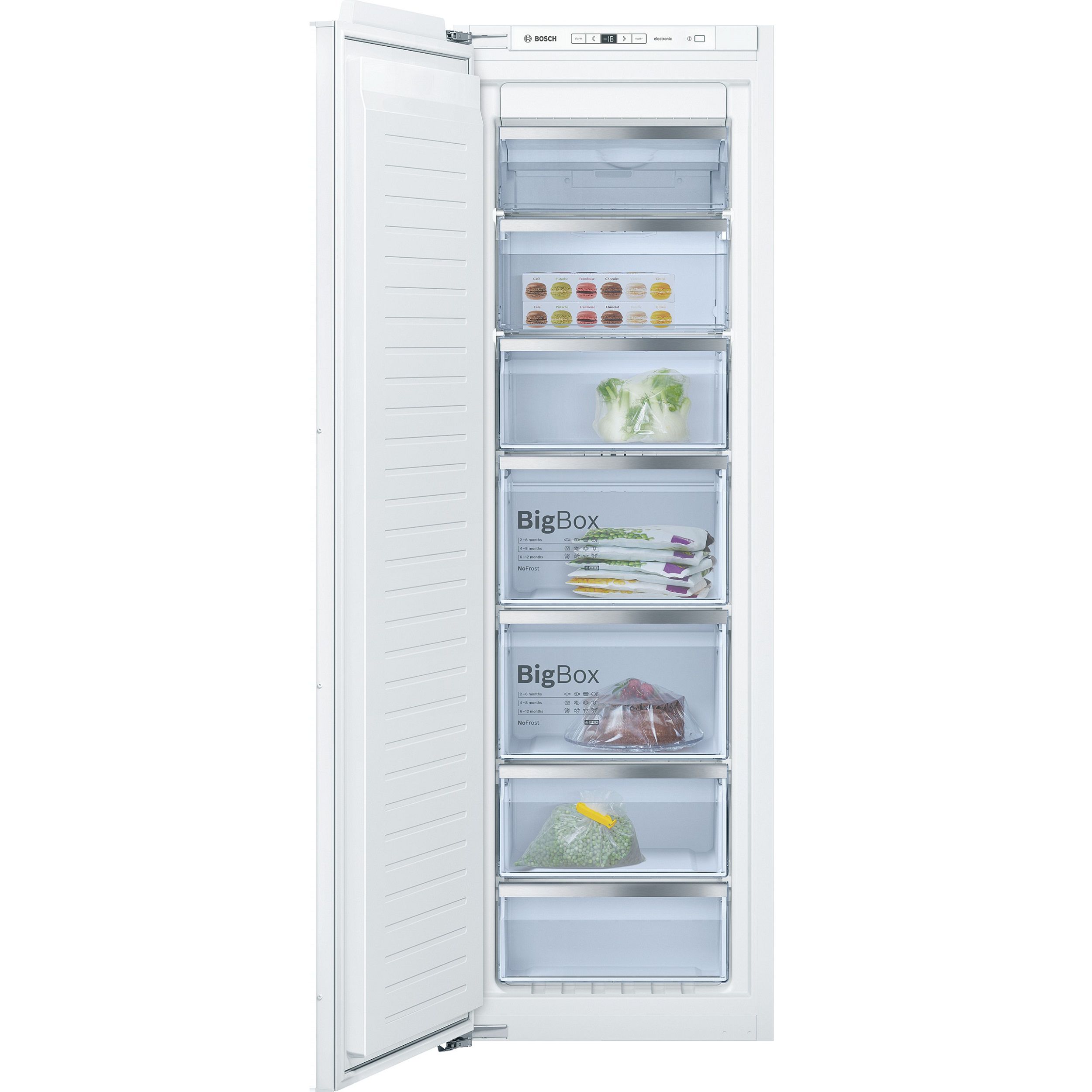 Bosch GIN81AE30G Integrated Frost free Freezer - White