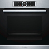 Bosch HBG674BS1B Built-in Single Multifunction Oven - Brushed steel stainless steel effect