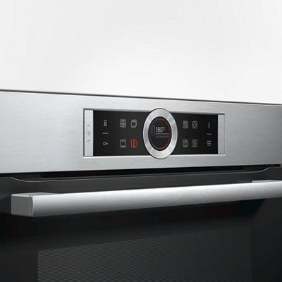 Bosch HBG674BS1B Built in Single Multifunction Oven Brushed steel stainless steel effect