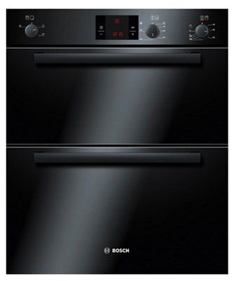 Bosch HBN13B261B Integrated Double Oven - Black | DIY At B&Q