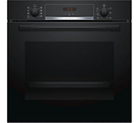 Bosch HBS534BB0B Built-in Single Multifunction Oven - Black