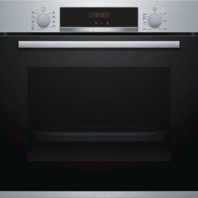 Bosch HBS573BS0B Pyrolytic Single Multi-function Oven - Silver